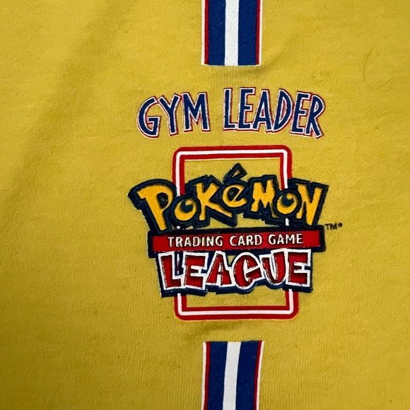 Pokemon T shirt Trading Card League Gym Leader Official rare vintage  XL 1999 - Picture 3 of 5